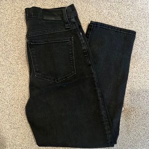 Madewell Classic Straight Jean in Washed Black